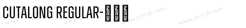 CutAlong Regular字体转换